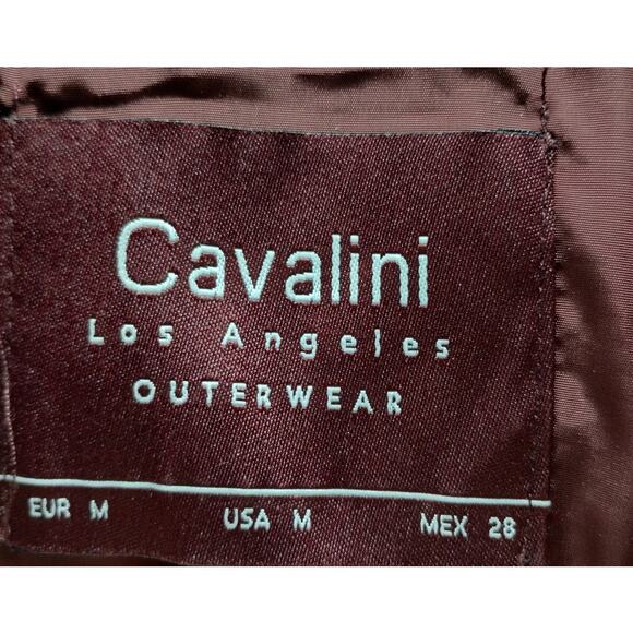 Cavalini Women's Size Medium Vest Wine Red Zip-Up Pockets Fleece Lined Outerwear - Picture 4 of 5